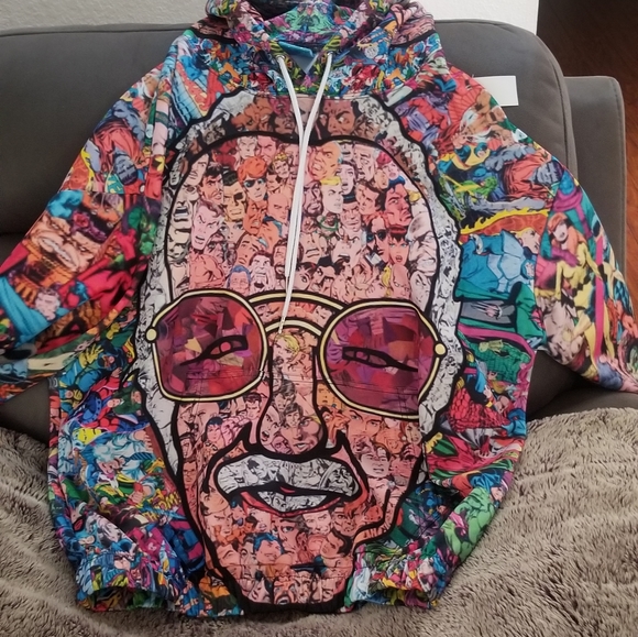Stan Lee Marvel Hoodie Size Large - Picture 1 of 12